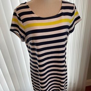 Striped T-Shirt Dress L